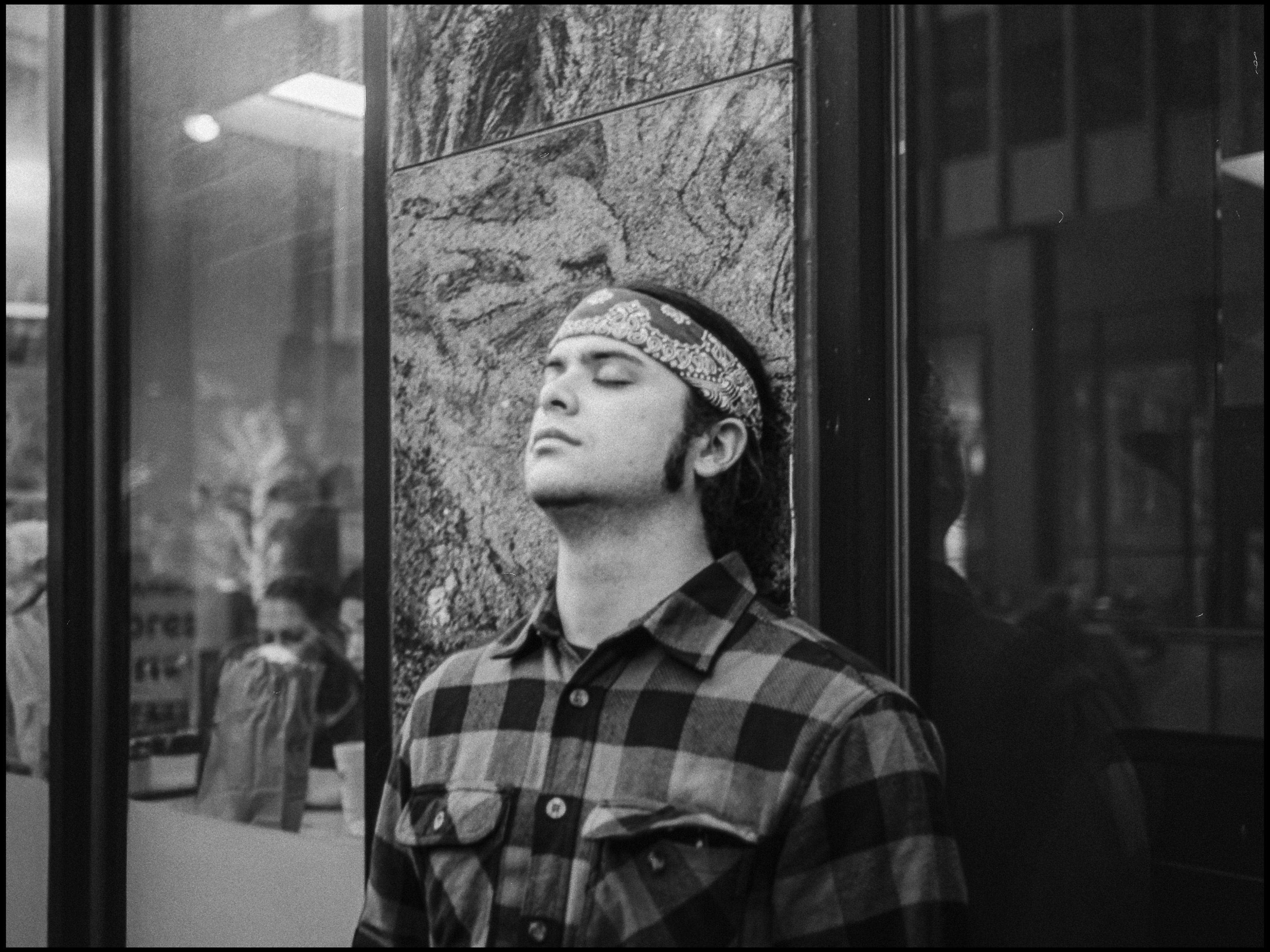 Chaotic solitude frame at the Women's March, Chicago 2017
